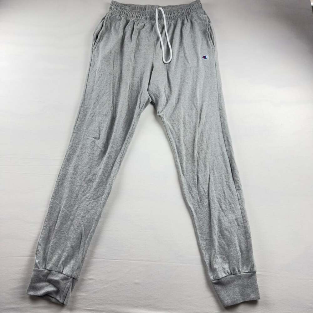 Champion Jersey Jogger Sweatpants Gray
